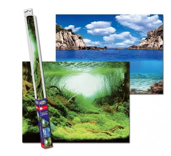 AQUA NOVA tło dwustronne plants/ocean S 60/30cm